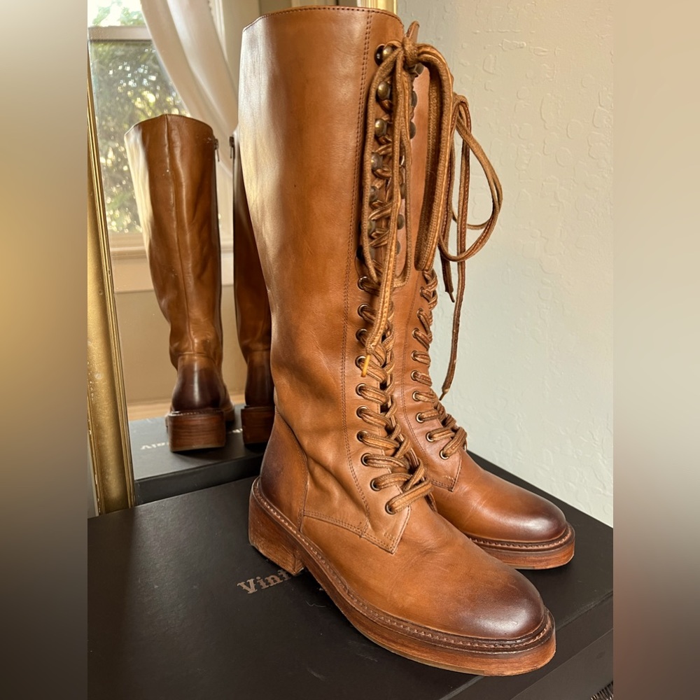 Vintage Foundry Sadelle boots in warm brown color, size 6.5.